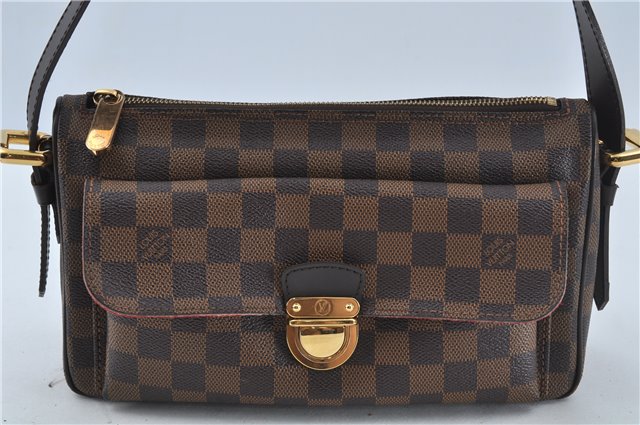 Authentic Louis Vuitton Damier Ravello GM Shoulder Bag Purse N60006 LV J1571