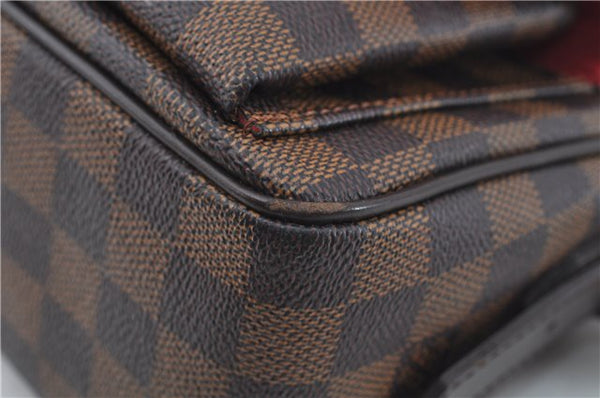 Authentic Louis Vuitton Damier Ravello GM Shoulder Bag Purse N60006 LV J1571