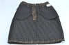 Authentic FENDI Zucca Skirt Cotton USA 4 Size 24 inch Brown Balck J1573