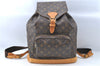 Authentic Louis Vuitton Monogram Montsouris GM Backpack M51135 LV J1575