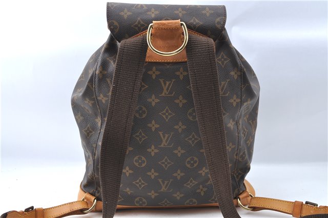 Authentic Louis Vuitton Monogram Montsouris GM Backpack M51135 LV J1575