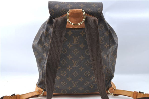 Authentic Louis Vuitton Monogram Montsouris GM Backpack M51135 LV J1575