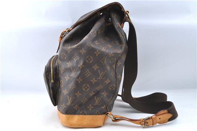 Authentic Louis Vuitton Monogram Montsouris GM Backpack M51135 LV J1575
