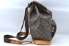 Authentic Louis Vuitton Monogram Montsouris GM Backpack M51135 LV J1575