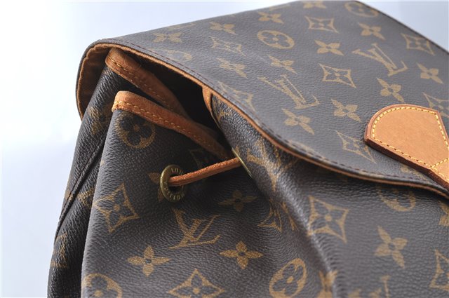 Authentic Louis Vuitton Monogram Montsouris GM Backpack M51135 LV J1575