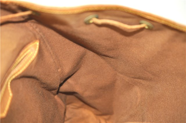 Authentic Louis Vuitton Monogram Montsouris GM Backpack M51135 LV J1575