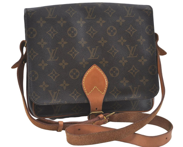 Auth Louis Vuitton Monogram Cartouchiere GM Shoulder Cross Bag M51252 LV J1578