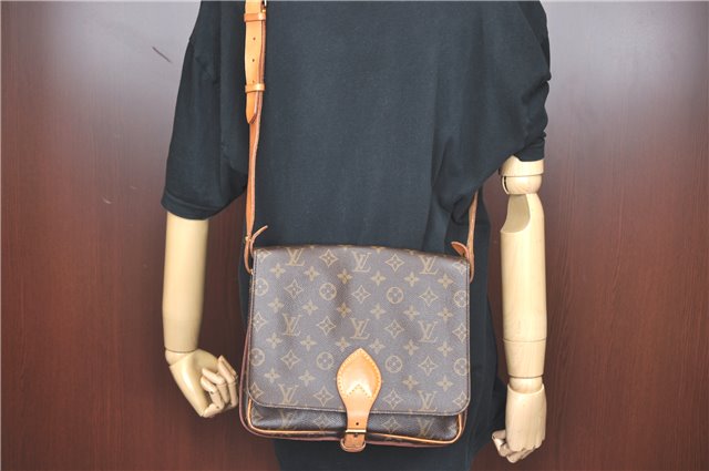 Auth Louis Vuitton Monogram Cartouchiere GM Shoulder Cross Bag M51252 LV J1578