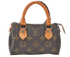 Authentic Louis Vuitton Monogram Mini Speedy Hand Bag Old Model LV J1582