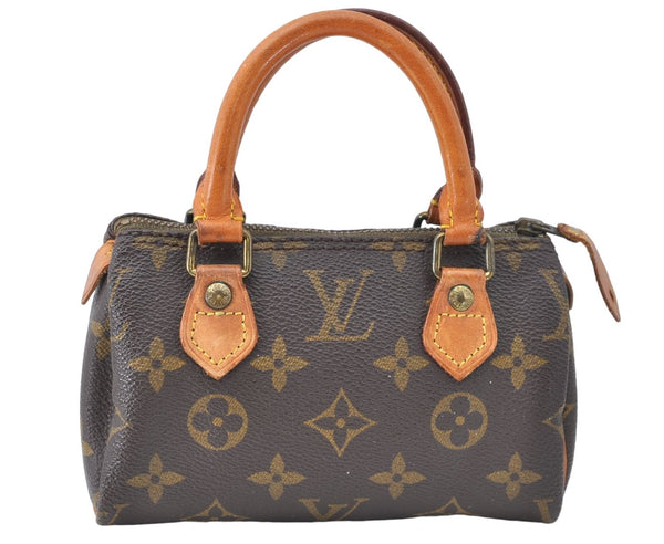 Authentic Louis Vuitton Monogram Mini Speedy Hand Bag Old Model LV J1582