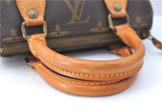 Authentic Louis Vuitton Monogram Mini Speedy Hand Bag Old Model LV J1582