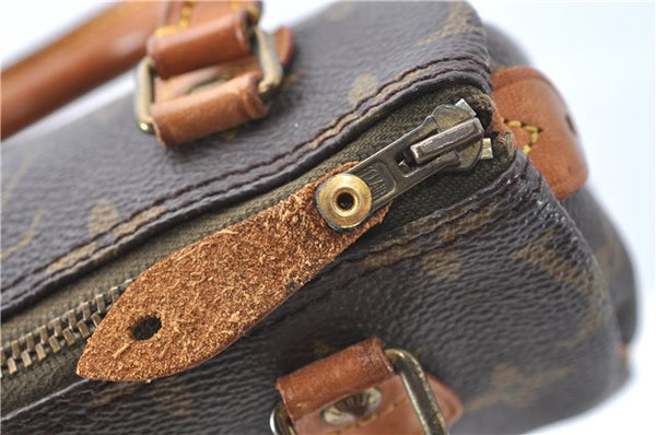 Authentic Louis Vuitton Monogram Mini Speedy Hand Bag Old Model LV J1582