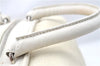 Auth CHANEL Wild Stitch Matelasse Calf Skin Hand Boston Bag Ivory White CC J1585