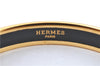 Authentic HERMES Email PM Bangle Bird's Feathers Motif Gold Red Box J1599