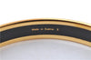 Authentic HERMES Email PM Bangle Bird's Feathers Motif Gold Red Box J1599