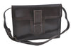 Authentic YVES SAINT LAURENT Shoulder Clutch Bag Purse Leather Brown Junk J1612