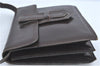 Authentic YVES SAINT LAURENT Shoulder Clutch Bag Purse Leather Brown Junk J1612