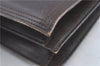 Authentic YVES SAINT LAURENT Shoulder Clutch Bag Purse Leather Brown Junk J1612