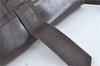 Authentic YVES SAINT LAURENT Shoulder Clutch Bag Purse Leather Brown Junk J1612