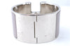 Authentic HERMES Bangle ClicH Silver Light Purple Box J1619