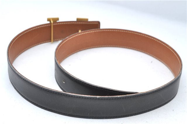 Authentic HERMES Constance Ladies Leather Belt Size 70cm 27.6