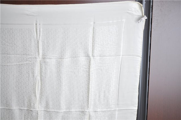 Authentic Christian Dior Trotter Scarf Silk White CD J1624
