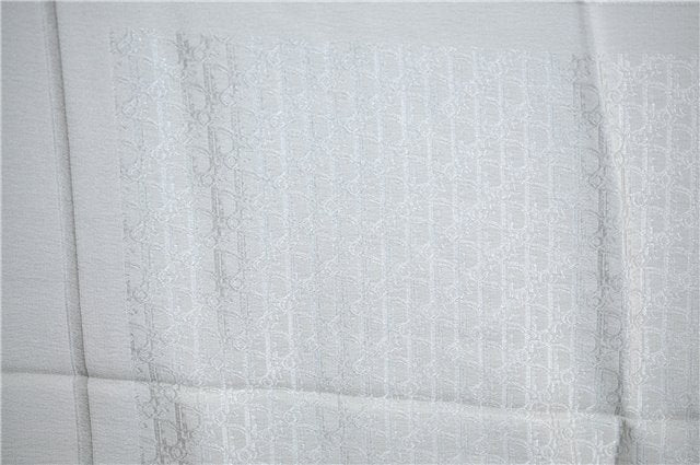 Authentic Christian Dior Trotter Scarf Silk White CD J1624