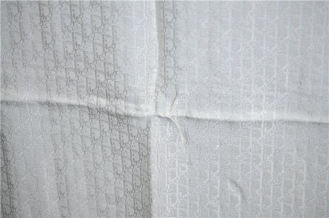 Authentic Christian Dior Trotter Scarf Silk White CD J1624
