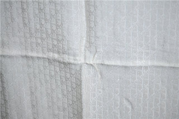 Authentic Christian Dior Trotter Scarf Silk White CD J1624
