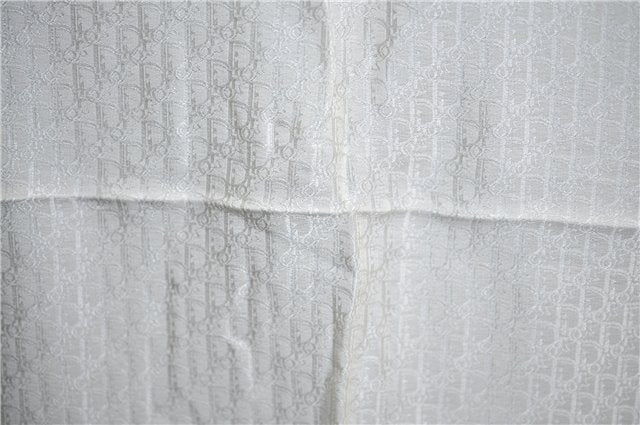 Authentic Christian Dior Trotter Scarf Silk White CD J1624