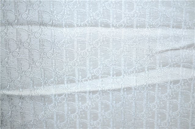Authentic Christian Dior Trotter Scarf Silk White CD J1624