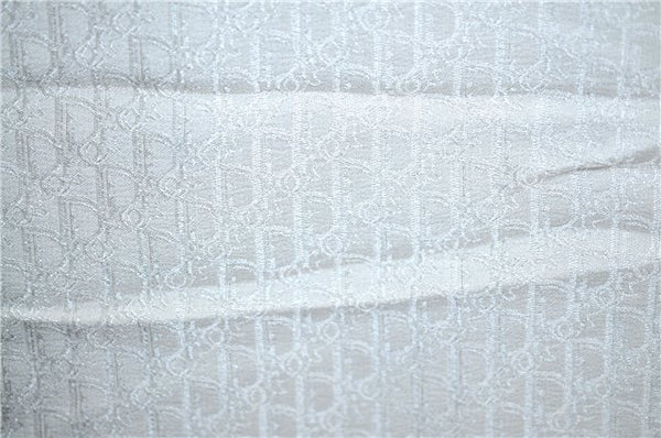 Authentic Christian Dior Trotter Scarf Silk White CD J1624