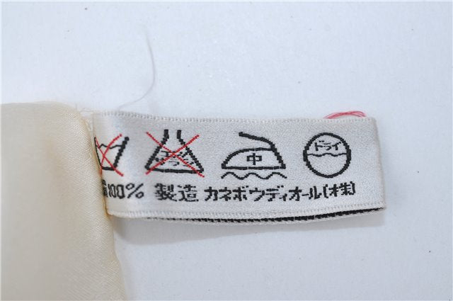Authentic Christian Dior Trotter Scarf Silk White CD J1624
