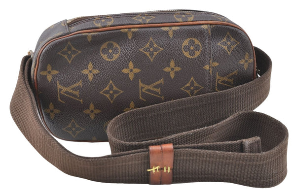 Authentic Louis Vuitton Monogram Pochette Gange Waist bag M51870 LV J1657