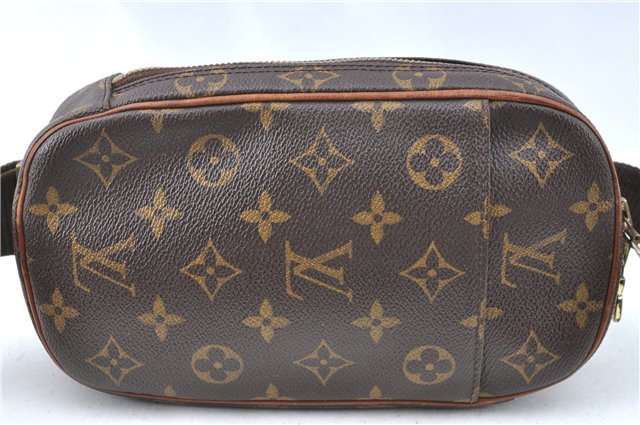 Authentic Louis Vuitton Monogram Pochette Gange Waist bag M51870 LV J1657