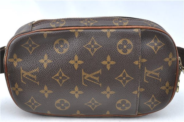 Authentic Louis Vuitton Monogram Pochette Gange Waist bag M51870 LV J1657