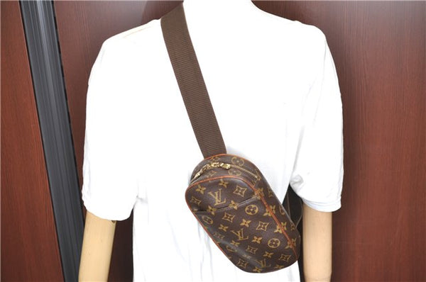 Authentic Louis Vuitton Monogram Pochette Gange Waist bag M51870 LV J1657