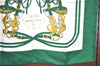 Authentic HERMES Carre 90 Scarf "BRIDES de GALA" Silk Green J1658