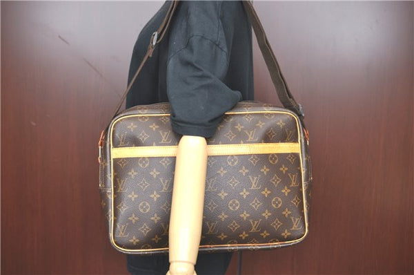 Auth Louis Vuitton Monogram Reporter GM Shoulder Cross Body Bag M45252 LV J1659