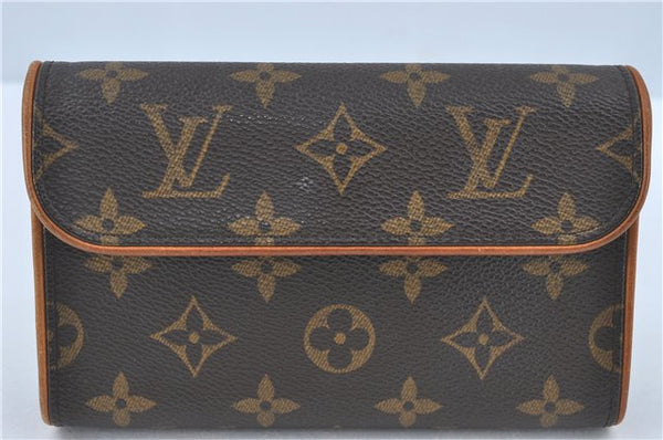 Auth Louis Vuitton Monogram Pochette Florentine Pouch Waist Bag M51855 LV J1665