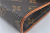 Auth Louis Vuitton Monogram Pochette Florentine Pouch Waist Bag M51855 LV J1665