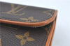 Auth Louis Vuitton Monogram Pochette Florentine Pouch Waist Bag M51855 LV J1665