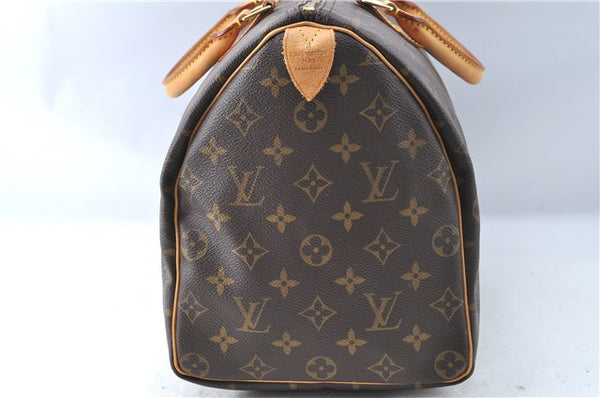 Authentic Louis Vuitton Monogram Speedy 35 Hand Boston Bag M41524 LV J1668