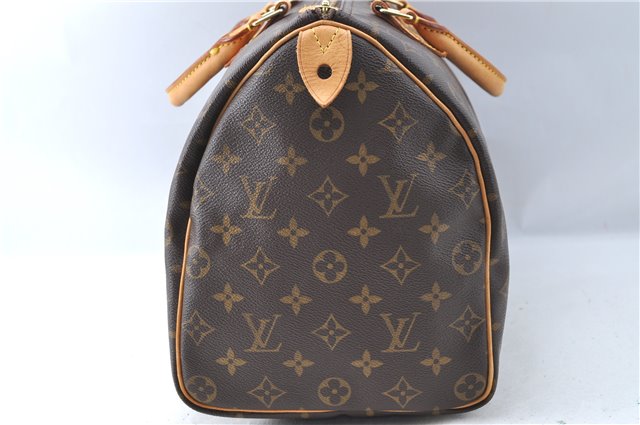 Authentic Louis Vuitton Monogram Speedy 35 Hand Boston Bag M41524 LV J1668