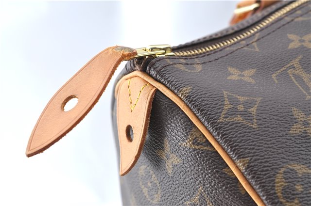 Authentic Louis Vuitton Monogram Speedy 35 Hand Boston Bag M41524 LV J1668