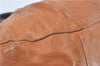 Authentic Chloe Ethel Shoulder Hand Bag Leather Enamel Brown J1670