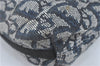 Auth Christian Dior Trotter Shoulder Hand Bag Purse Canvas Leather Blue J1671