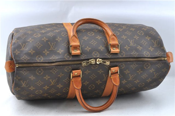 Authentic Louis Vuitton Monogram Keepall 45 Travel Boston Bag M41428 LV J1675