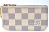 Authentic Louis Vuitton Damier Azur Pochette Cles Coin Case N62659 LV J1677