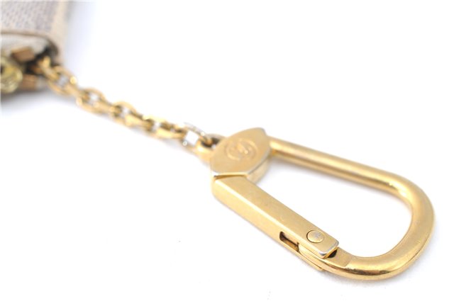 Authentic Louis Vuitton Damier Azur Pochette Cles Coin Case N62659 LV J1677